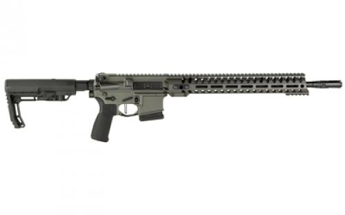 Patriot Ordnance Factory Minuteman, Semi-automatic Rifle, 556NATO, 16.5" Barrel, Cerakote Tungsten, Mid Length Low Pro DI Gas Block, California Juggernaut MAG LOK Kit, 10 Round 01649