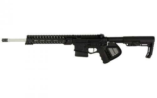 Patriot Ordnance Factory Rogue, California Compliant, Semi-automatic Rifle, 308 Winchester, 16.5 Barrel, Anodized Finish, Black, Mission First Tactical Minimalist Stock, Single Stage 4.5LB Drop In Trigger, 11 Free Floating Renegade M-LOK Rail, Micro B Muzzle Brake, 1 Magazine, 10 Rounds 01689