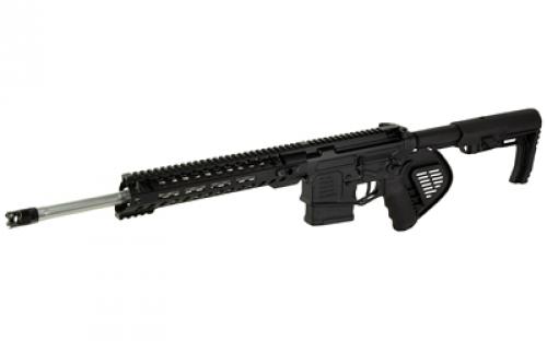 Patriot Ordnance Factory Rogue, California Compliant, Semi-automatic Rifle, 308 Winchester, 16.5" Barrel, Anodized Finish, Black, Mission First Tactical Minimalist Stock, Single Stage 4.5LB Drop In Trigger, 11" Free Floating Renegade M-LOK Rail, Micro B Muzzle Brake, 1 Magazine, 10 Rounds 01689