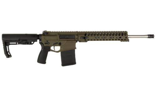 Patriot Ordnance Factory Rogue, Semi-Auto, 308 Winchester/762NATO, 16.5" Barrel, 1:8 Stainless Match-Grade Barrel, Single Port Micro-B Muzzle Brake, Patriot Brown, MFT Grip and Stock, 11" M-LOK Renegade Rail, Mil-Spec Trigger, 20 Rounds, 1 Magazine 01740