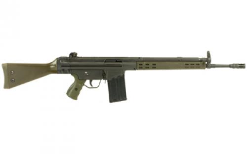 PTR Industries PTR-91 GI, Semi-automatic Rifle, 308 Win, 18" Barrel, Parkerized Finish, Green Furniture, 20Rd, Metal Lower, Removable 5/8X24 Flash Hider, 1-20Rd Magazine PTR100