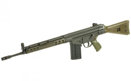 PTR Industries PTR-91 GI, Semi-automatic Rifle, 308 Win, 18" Barrel, Parkerized Finish, Green Furniture, 20Rd, Metal Lower, Removable 5/8X24 Flash Hider, 1-20Rd Magazine PTR100