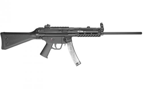 PTR Industries 9R, Semi-automatic Rifle, 9MM, 16" Barrel, 1:10 Twist, Black, Fixed Stock, 2 Magazines, 30Rd, Paddle Magazine Release PTR608