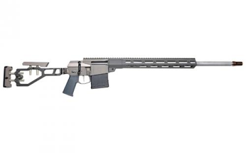 Q The Fix, Bolt Action Rifle, 6.5 Creedmoor, 22 Threaded Barrel, 5/8x24, Clear Anodized Finish with Gray Accents, Folding Adjustable Stock, Two Stage Trigger, Right Hand, 10 Rounds, 1 Magazine, Product Finishes, Shade Variations and Other Imperfections Are Normal Due to the Manufacturing Process, BLEM (Case Damaged) FIX-65-22IN-GRY