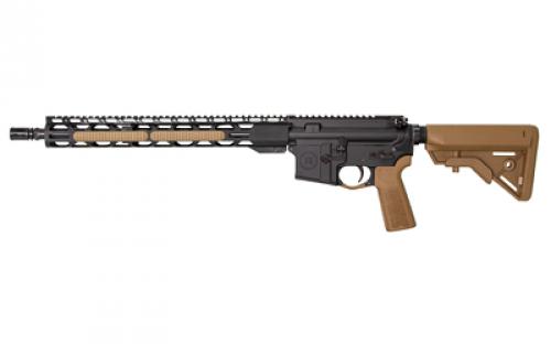 Radical Firearms RF-15, Semi-Automatic, AR, 223 Remington/556NATO, 16 Barrel, 1:7 Twist, 15 RPR MLOK Handguard, Anodized Finish, Black, Coyote Brown B5 Pistol Grip and B5 Stock, 1 Magazine, 30 Rounds FR16-5.56SOC-15RPR-CB