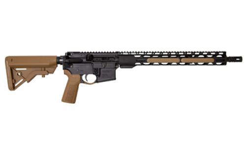 Radical Firearms RF-15, Semi-Automatic, AR, 223 Remington/556NATO, 16" Barrel, 1:7" Twist, 15" RPR MLOK Handguard, Anodized Finish, Black, Coyote Brown B5 Pistol Grip and B5 Stock, 1 Magazine, 30 Rounds FR16-5.56SOC-15RPR-CB