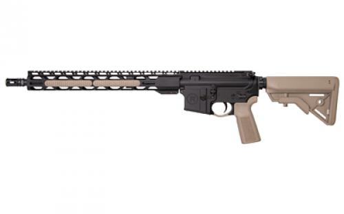 Radical Firearms RF-15, Semi-Automatic, AR, 300 Blackout, 16 Barrel, 1:8 Twist, 15 RPR MLOK Handguard, Anodized Finish, Black, Flat Dark Earth B5 Pistol Grip and B5 Stock, 1 Magazine, 30 Rounds FR16-300HBAR-15RPR-FDE