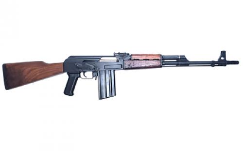 Riley Defense AK308-C, Semi-automatic, AK, 308 Winchester, 19.5" Barrel, Milled Receiver, Matte Finish, Black, Wood Furniture, Adjustable Sights, 10 Rounds, 1 Magazine RAK308