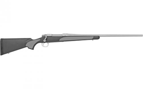 Remington 700 SPS, Bolt Action Rifle, 308 Winchester, 24 Barrel, Matte Stainless Finish, Black Synthetic Stock with Overmold Grip Panels, 4 Rounds, Right Hand R27136