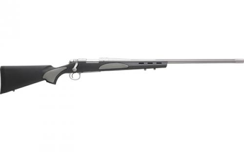 Remington 700 SPS SF Varmint, Bolt Action Rifle, 6.5 Creedmoor, 26 Fluted Barrel, Polished Stainless Finish, Black Synthetic Stock with Overmold Grip Panels, 4 Rounds, Right Hand R84346