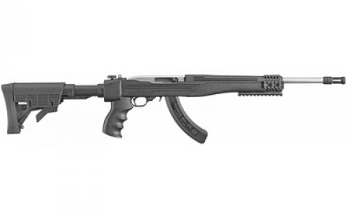 Ruger TALO 10/22 Tactical, Semi-automatic, Rifle, 22LR, 16.1 Barrel, Matte Stainless Finish, 6 Position Stock, 25Rd 01296