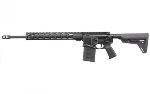 Ruger SFAR, Small-Frame Autoloading Rifle, Semi-automatic Modern Sporting Rifle, 6.5 Creedmoor, 20 Threaded Barrel, 1:8 RH Twist, 5/8-24 Thread Pattern, Ruger 2 Port Boomer Muzzle Break, Type II Hard-Coat Anodized Finish, Black, Magpul MOE SL Stock, Magpul MOE Grip, 15 Lite Aluminum Free-Floating Handguard with M-LOK Slots, 20 Rounds, 1 Magpul PMAG Magazine, Compatible with SR2