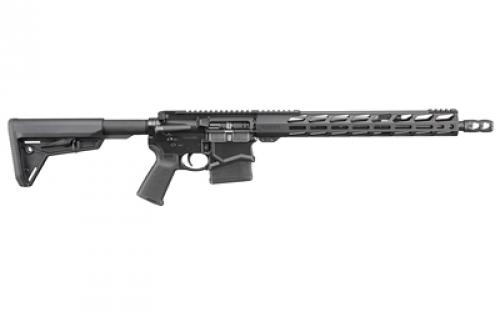 Ruger SFAR, Small-Frame Autoloading Rifle, Semi-automatic Modern Sporting Rifle, 762NATO/308 Winchester, 16.10 Barrel, 1:10 RH Twist, Type II Hard-Coat Anodized Black Finish, Magpul MOE SL Stock, Magpul MOE Grip, 15 Lite Aluminum Free-Floating Handguard with M-LOK Slots, 10 Rounds, 1 Magpul PMAG Magazine, Compatible with SR25/AR-10 Pattern 5614