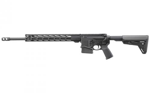 Ruger SFAR, Small-Frame Autoloading Rifle, Semi-automatic Modern Sporting Rifle, 6.5 Creedmoor, 20 Threaded Barrel, 1:8 RH Twist, 5/8-24 Thread Pattern, Ruger 2 Port Boomer Muzzle Break, Type II Hard-Coat Anodized Finish, Black, Magpul MOE SL Stock, Magpul MOE Grip, 15 Lite Aluminum Free-Floating Handguard with M-LOK Slots, 10 Rounds, 1 Magpul PMAG Magazine, Compatible with SR2