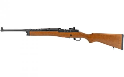 Ruger Mini-14 Ranch, Semi-Automatic Rifle, 223 Rem/5.56NATO, 18.5 Barrel, Blued Finish, Alloy Steel, Hardwood Stock, Adjustable Rear Sight, Blade Front Sight, 5Rd, Picatinny Rail, Scope Rings, 2 Magazines, BLEM (Damaged Box) 05801