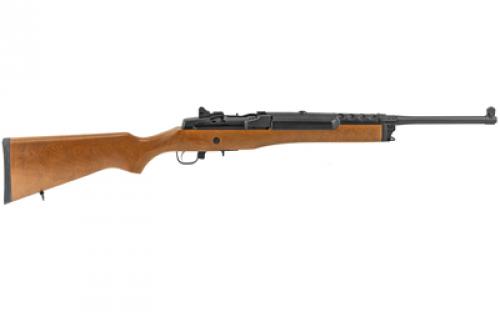 Ruger Mini-14 Ranch, Semi-Automatic Rifle, 223 Rem/5.56NATO, 18.5" Barrel, Blued Finish, Alloy Steel, Hardwood Stock, Adjustable Rear Sight, Blade Front Sight, 5Rd, Picatinny Rail, Scope Rings, 2 Magazines, BLEM (Damaged Box) 05801