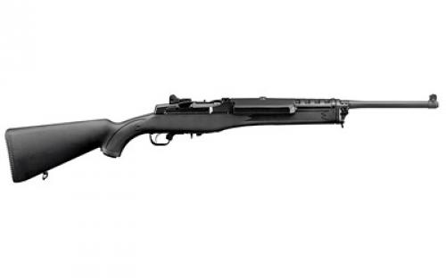 Ruger Mini-14 Ranch Rifle, Semi-Automatic Rifle, 5.56NATO/223Rem, 18.5 Barrel, Blued Finish, Alloy Steel, Black Synthetic Stock, Adjustable Rear & Blade Front Sight, Includes Picatinny Rail/Scope Rings/2 Mags, 5Rd 05855