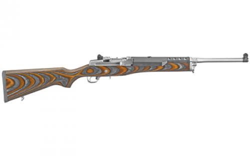 Ruger Mini-14, TALO, Semi-automatic, 223 Remington, 556NATO, 18.5, Stainless, Laminate, 5Rd, ARS & Blade Front 05887