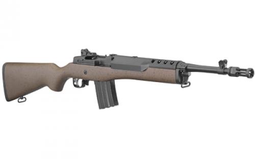 Ruger Mini-14 Tactical, Semi-automatic, 223 Remington/556NATO, 16.12" Cold Hammer Forged Barrel, 1:9 Twist, Blued Finish, Speckled Black/Brown Hardwood Stock, 2 Mags, 20Rd, Weighs 7.2lb, Ghost Ring Rear Sight & Blade Front Sight 05889