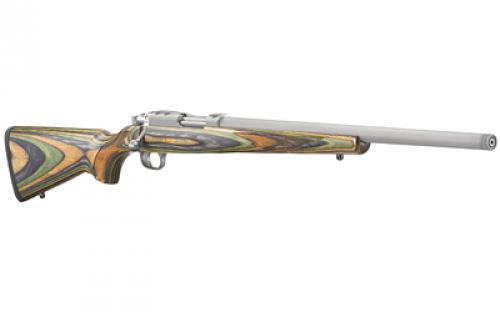 Ruger 77/17, Bolt Action, 17 Winchester Super Magnum, 18.5" Stainless Threaded Barrel, Green Mountain Laminate Stock, Right Hand, Scope Rings Included, 6Rd 07219