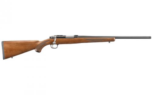 Ruger 77/22, Bolt Action, 22 Hornet, 20, Blued Threaded Barrel, Walnut Stock, Right Hand, Scope Rings Included, 6Rd 07225