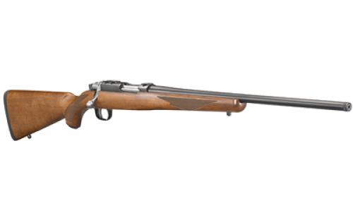 Ruger 77/22, Bolt Action, 22 Hornet, 20", Blued Threaded Barrel, Walnut Stock, Right Hand, Scope Rings Included, 6Rd 07225