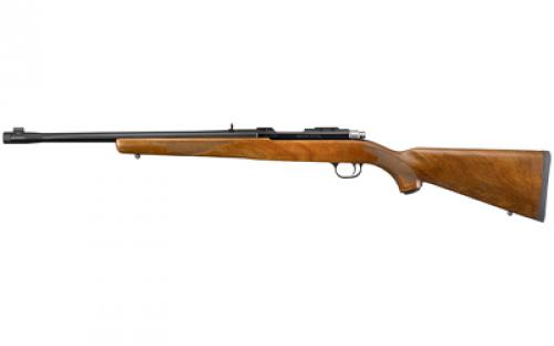 Ruger 77/44, Bolt Action Rifle, 44 Magnum, 18.5 Threaded Barrel, 11/16X24 Threads, Blued Finish, Walnut Stock, Adjustable Rear Sight, Bead Front Sight, 4Rd 07416