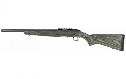 Ruger American Rimfire Target, Bolt Action, 22LR, 18 Threaded Barrel, 1:16 Right Hand Twist, Satin Finish, Black Laminate Stock, Scope Rail, Flush Mounted Rotary Magazine, 10 Rounds 08348