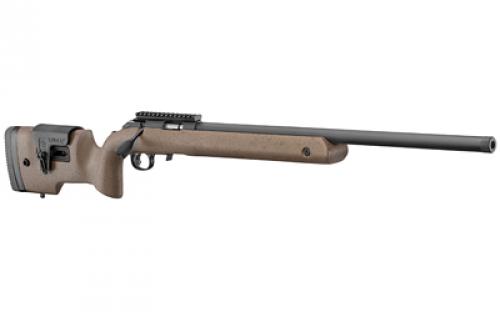 Ruger American Rimfire Long-Range Target, Bolt Action, 22LR, 22" Black Threaded Bull Barrel, 1/2X28 Threads, Speckled Black/Brown Target Stock, 10Rd 08378