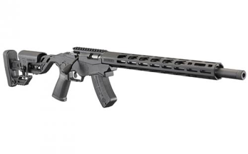 Ruger Precision Rimfire Bolt Action, 17 HMR, 18" Threaded Barrel, Black Finish, Molded One-Piece Chassis and Adjustable Buttstock, Right Hand, 1 Magazine, 15Rd 08402