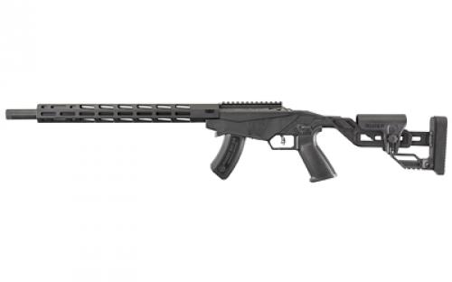 Ruger Precision Rimfire Bolt Action, 17HMR, 18 Threaded Barrel, Black, Molded On-Piece Chassis and Adjustable Buttstock, Right Hand, 1 Magazine, 9Rd 08403