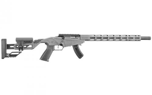 Ruger Precision Rimfire, TALO, Bolt, 22 LR, 18, Gray, Adjustable, Right Hand, Threaded, 15Rd 08408