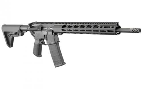 Ruger AR-556, Multi-Purpose Rifle, Semi-automatic, 5.56NATO/223Rem, 18" Barrel, Anodized Finish, MOE SL Collapsible Stock, 30 Round Magazine, Magpul MOE Grip, 15" Free Floated Aluminum Handguard, Rifle Length Gas System 08514