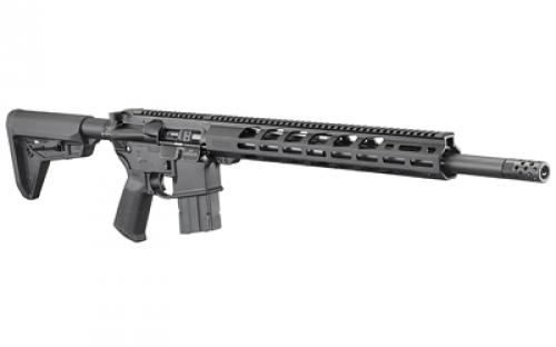 Ruger AR-556, MPR, Semi-automatic Rifle, 450 Bushmaster, 18.63" Barrel, Anodized Finish, MOE SL Collapsible Stock, MOE Grip, 15" Free Floated Aluminum Handguard, Carbine-Length Gas System, 5Rd, 1 Magazine 08522