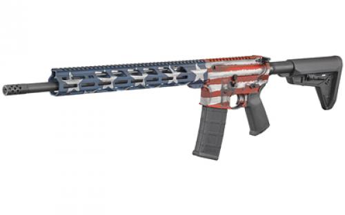 Ruger AR-556 MPR, Semi-automatic, 223 Remington/556NATO, 18" Cold Hammer Forged Barrel, 1:8 Twist, American Flag Cerakote Finish, Adjustable Stock, 1 Mag, 30Rd, MLOK Handguard, Weighs 6.8lb 08538