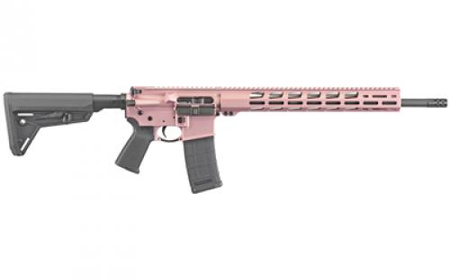 Ruger AR-556, TALO, Semi-automatic, AR, 223 Remington, 556NATO, 18, Rose Gold, 6 Position Collapsible Stock, 30Rd, Adjustable Rear Sight 08540