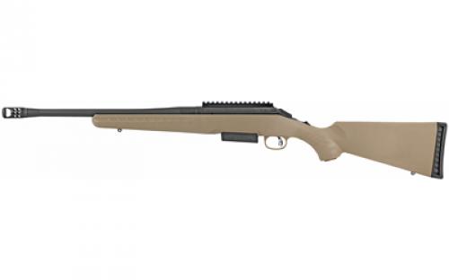 Ruger American Ranch, Bolt Action Rifle, 450 BUSHMASTER, 16.1 Threaded Barrel, 1:16 Right Hand Twist, Matte Black Finish, Alloy Steel, Flat Dark Earth Synthetic Stock, 3 Rounds 16950