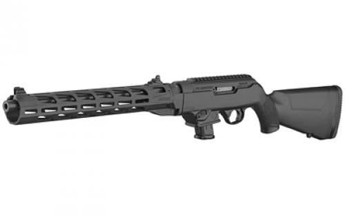 Ruger PC Carbine, Semi-automatic Rifle, 9MM, 16.12" Fluted Heavy Barrel, Black, Synthetic Stock, M-LOK Handguard, Adjustable Ghost Ring Rear Sight, Protected Blade Front Sight, 10Rd, Takedown 19116