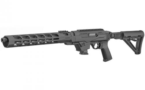 Ruger PC Carbine, Semi-automatic Rifle, 9MM, 16.12" Cold Hammer Forged Barrel, Threaded and Fluted, 1/2X28 Threads, Black Anodized Finish, Black Synthetic Stock, 1 Mag, 10Rd, MLOK Handguard, Weighs 7.3lbs, BLEM (Damaged Packaging) 19124