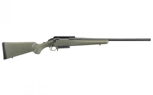 Ruger American Predator Rifle, Bolt-Action, 6.5 Creedmoor, 22" Threaded Barrel, Matte Black Finish, Green Composite Stock, Scope Base, 3Rd AI Style Magazine 26973