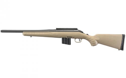 Ruger American Rifle Ranch, Bolt Action, 350 Legend, 16.38 Threaded Barrel, 1/2X28 Threads, Flat Dark Earth Finish, Synthetic Stock, Right Hand, 5Rd, Weighs 6.1lbs, Compact Profile - 34.75 Overall Length 26985