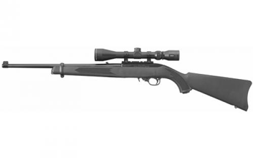 Ruger 10/22 Carbine, Semi-automatic Rifle, 22 LR, 18.5 Barrel, Satin Black Finish, Alloy Steel Receiver, Black Synthetic Stock, With Viridian EON 3-9x40 Scope and Ruger Case, 10Rd Rotary Magazine 31143