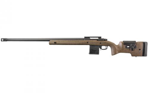 Ruger Hawkeye Long Range Target, Bolt Action, 6.5 Creedmoor, 26 Heavy Target Barrel, Matte Black Finish, Speckled Black & Brown Target Stock, 20 MOA Scope Base, 10Rd, AI Style Magazine 47184