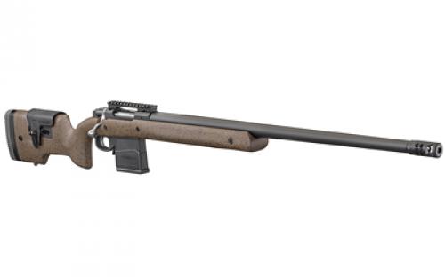 Ruger Hawkeye Long Range Target, Bolt Action, 6.5 Creedmoor, 26" Heavy Target Barrel, Matte Black Finish, Speckled Black & Brown Target Stock, 20 MOA Scope Base, 10Rd, AI Style Magazine 47184