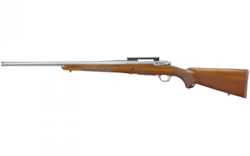 Ruger Hawkeye Hunter, Bolt Action Rifle, 6.5PRC, 22 Free Floated Cold Hammer Forged Barrel, 5/8X24 Threads, Satin Stainless Finish, Walnut Stock, Right Hand, LC6 Trigger, 3Rd 57105