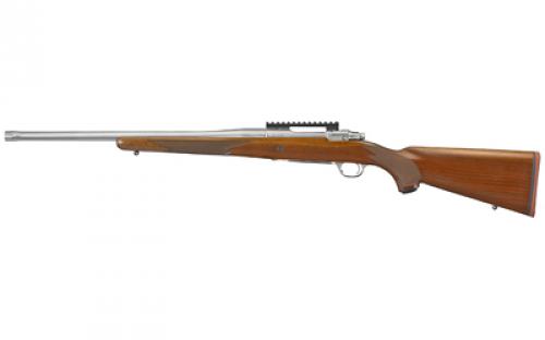 Ruger Hawkeye Hunter, Bolt Action Rifle, 308 Winchester, 20 Free Float Cold Hammer Forged Barrel, 5/8X24 Threads, Satin Stainless Finish, Walnut Stock, Right Hand, LC6 Trigger Installed, 4Rd, Weighs 7lbs 57107