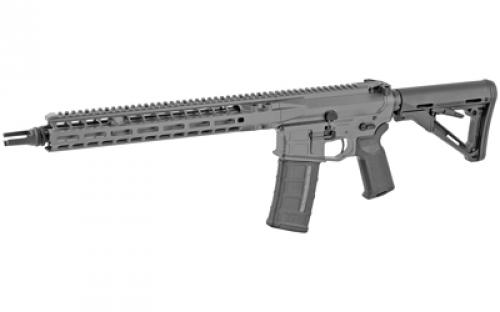 Radian Weapons Model 1, Semi-Automatic, .223 Wylde/556NATO, 14.5" Barrel (16" OAL with Pinned Flash Hider), Mid-length Gas System, Dead Air Flash Hider, Cerakoted Finish, Radian Gray, Aluminum M-LOK Handguard, Titanium Forward Assist, ATC AR Gold Match Trigger, Magpul Pistol Grip and Stock, Raptor-SD Ambidextrous Charging Handle, 30 Rounds, 1 Magazine R0038