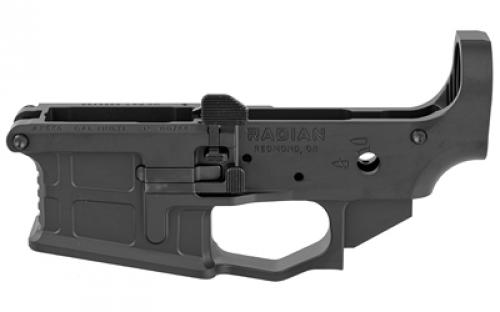 Radian Weapons AX556, Stripped Billet Lower, Semi-Automatic, 556 NATO/223 Remington, Ambidextrous, Cerakote Finish, Black, Includes Radian Talon Ambidextrous Safety, Hammer Pin R0166