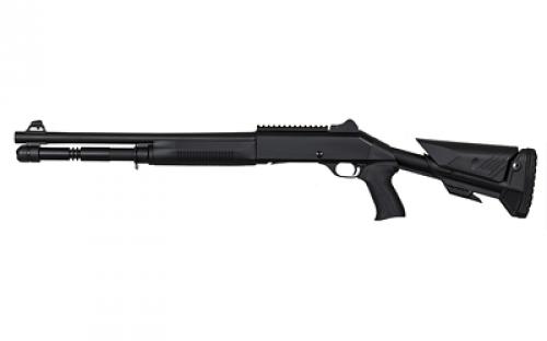 Military Arms Corporation MAC 1014 Breacher, Semi-automatic Shotgun, 12 Gauge, 3 Chamber, 18.5 Barrel, Polymer Pistol Grip and Forearm, Anodized Finish, Black, Ghost Ring Rear and Blade Front Sights, 5 Rounds, Includes Benelli/Mobil Pattern Choke Tubes 1/3/5 21000154