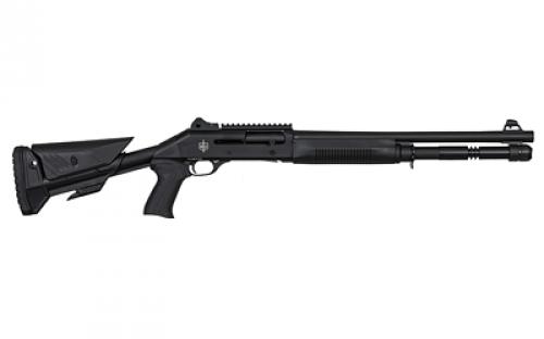 Military Arms Corporation MAC 1014 Breacher, Semi-automatic Shotgun, 12 Gauge, 3" Chamber, 18.5" Barrel, Polymer Pistol Grip and Forearm, Anodized Finish, Black, Ghost Ring Rear and Blade Front Sights, 5 Rounds, Includes Benelli/Mobil Pattern Choke Tubes 1/3/5 21000154